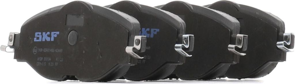 SKF Bremsbeläge Satz Vorne Bremsklötze für VW Golf VII Schrägheck (5G1, BQ1, BE1, BE2) VKBP 80104