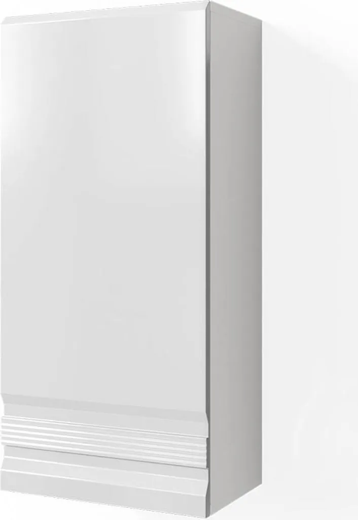 Placard mural Vicco Fredd finition laquée blanc brillant 36,4x77x20 cm