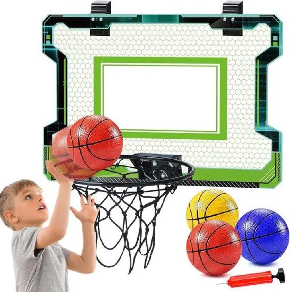 Panier de basket enfant intérieur facile à fixer avec guide de montage