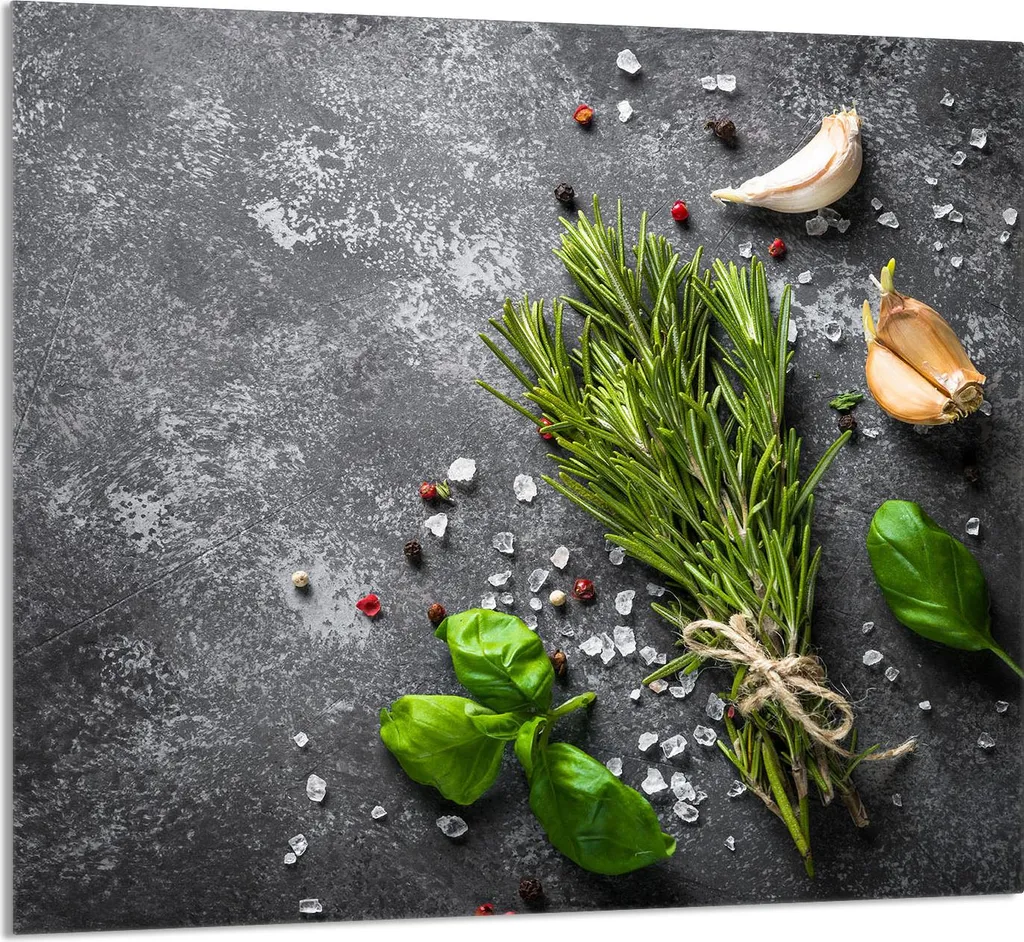 Tagliere Gigante Vetro Temperato 65x60 Spezie - Igiene Cucina Top