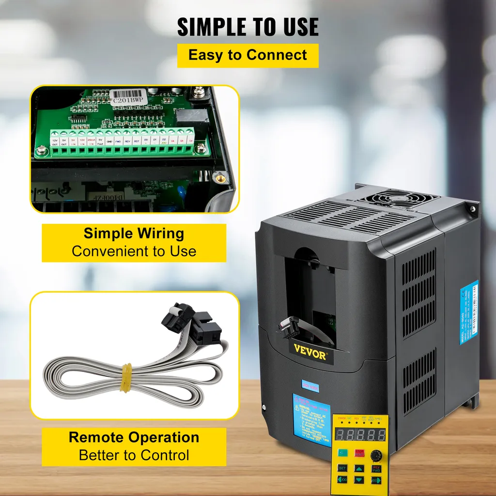Variateur de Fréquence 220V 4kW : Solution Anti-Surcharge Silencieuse - 6