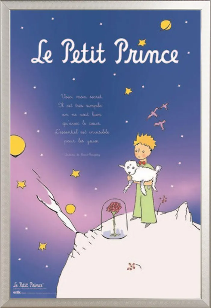 Poster Il Piccolo Principe con Cornice Argento Shinsuke - Arte Parete