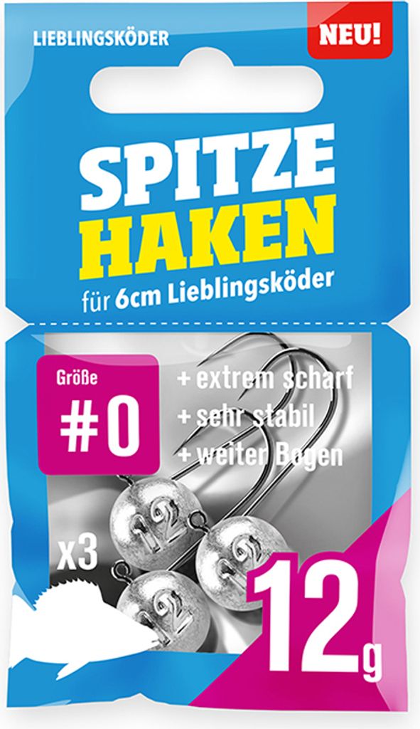 Lieblingsköder Spitze Haken #0 - Kopf: 12 g