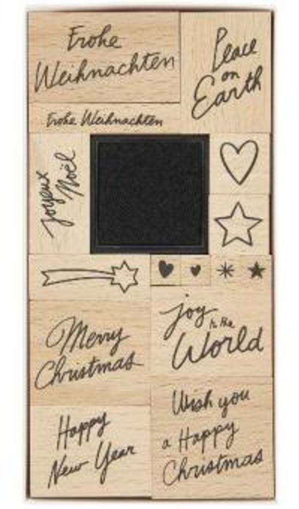 Stempelset Christmas Rocks!, Handlettering100% Produktbild 