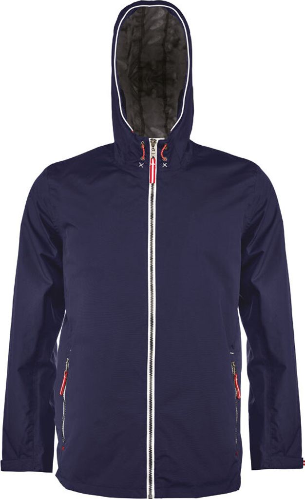 Kariban Herren Jacke Wasserdicht Regenjacke Atmungsaktiv Windjacke, Größe:XL, Farbe:Navy Blau