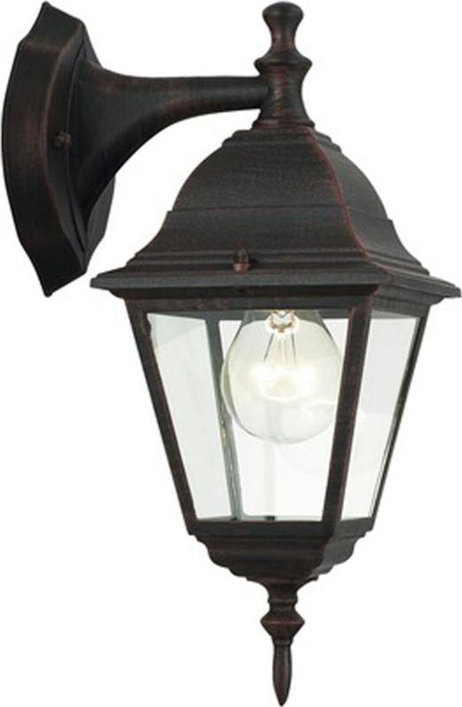 Brilliant Wandleuchte "NISSIE" E27 IP44 Metall rostfarben Produktbild 
