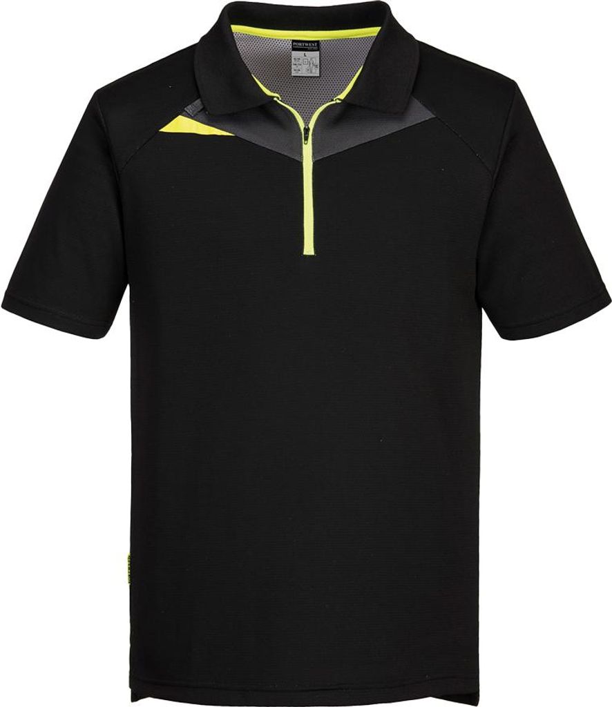 Portwest - "DX4" Poloshirt für Herren RW10985 (XXL) (Schwarz/Gelb)