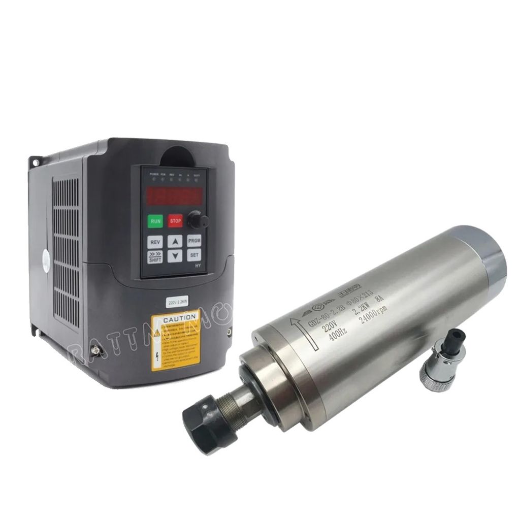 CNC-Spindel, Wasserkühlung, VFD-Inverter, Mit VFD 220V