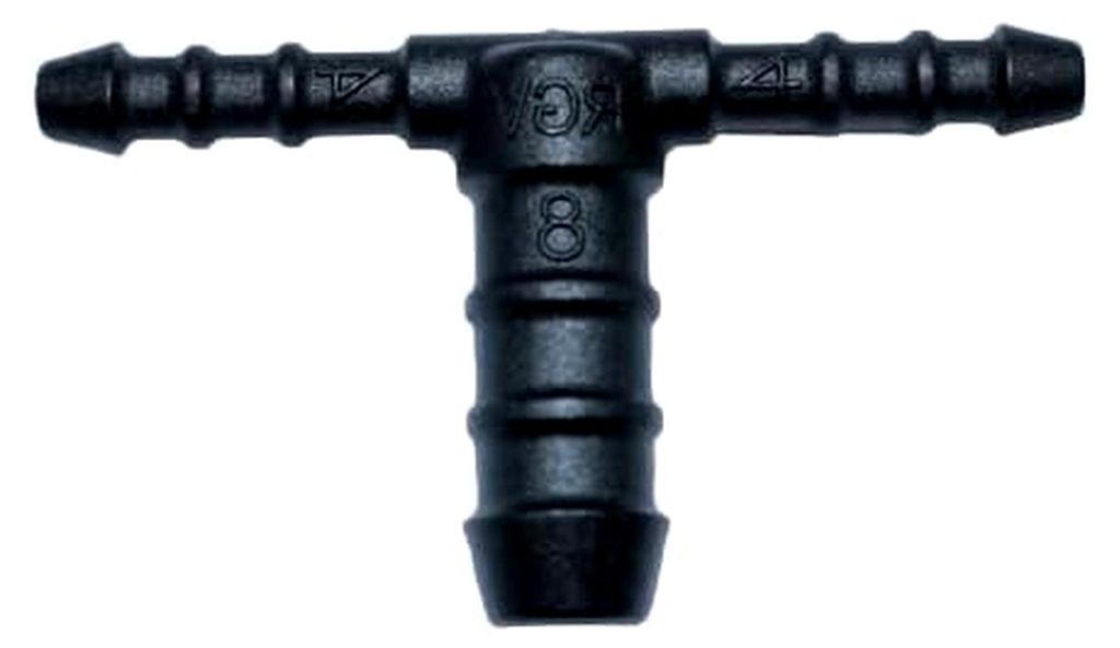 T-Schlauchverbinder reduziert 4 mm 8 mm PA GF30 schwarz