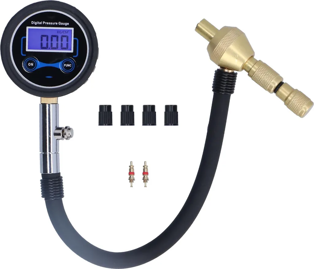 Manometro Digitale Pneumatici Professionale LCD Alta Precisione 255 PSI - 3