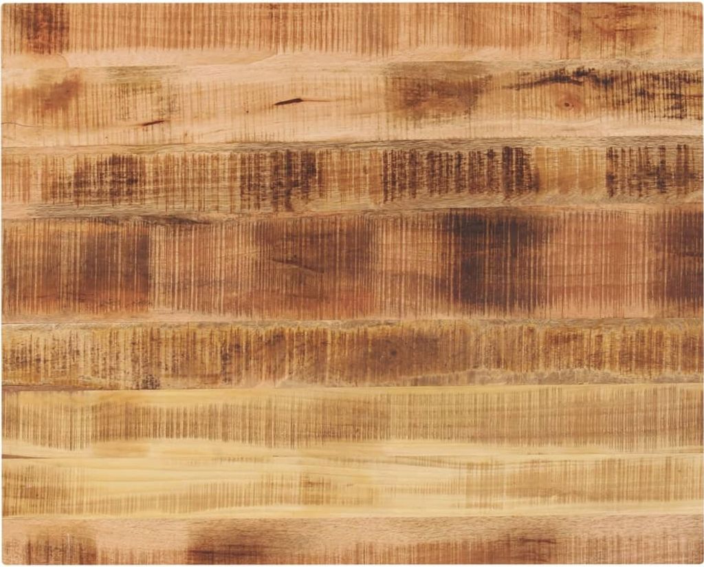 Tischplatte 90x80x3,8 cm Rechteckig Raues Massivholz Mango