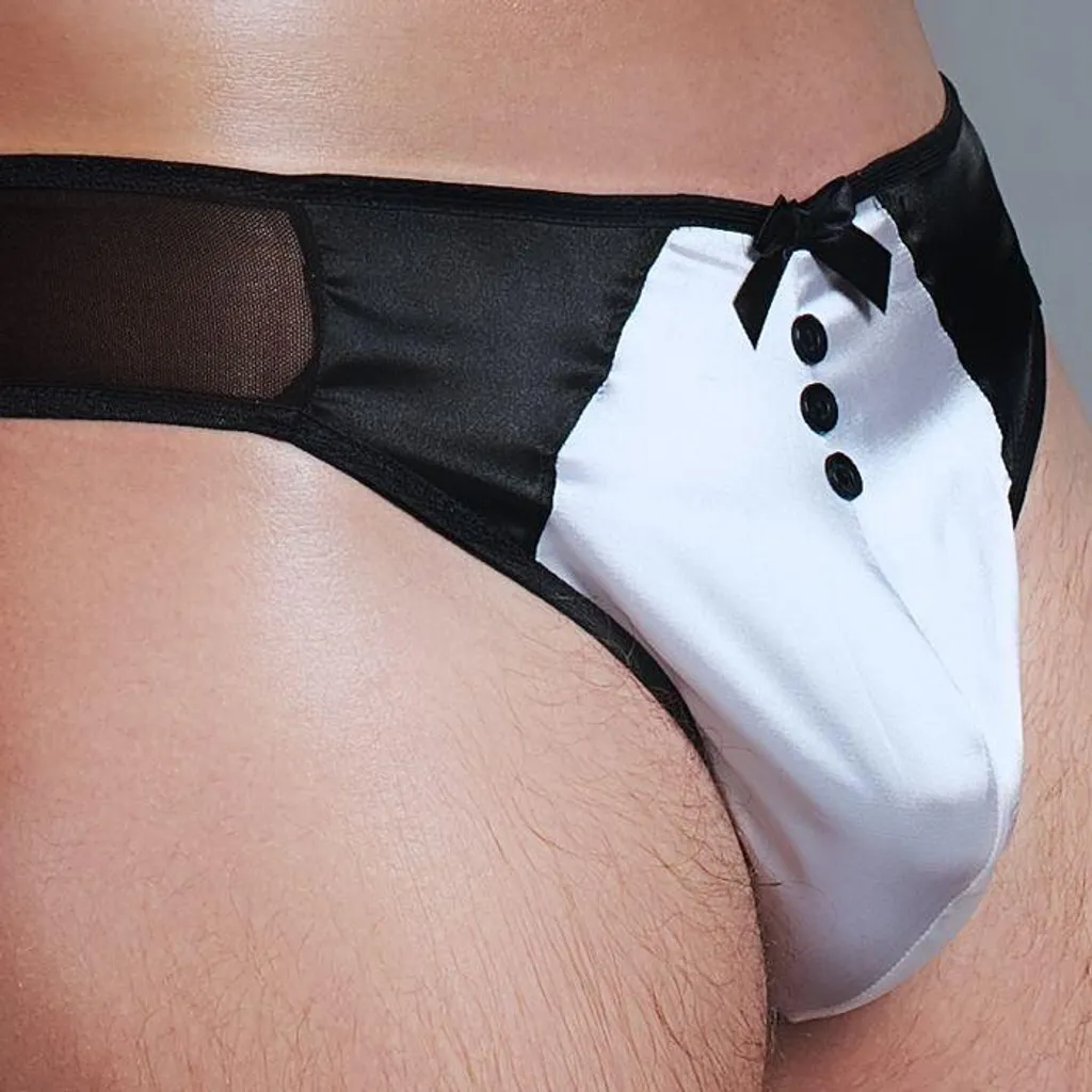Ensemble Homme MC/9040 de Serveur Chic en Tissu Souple Taille L/XL Noir