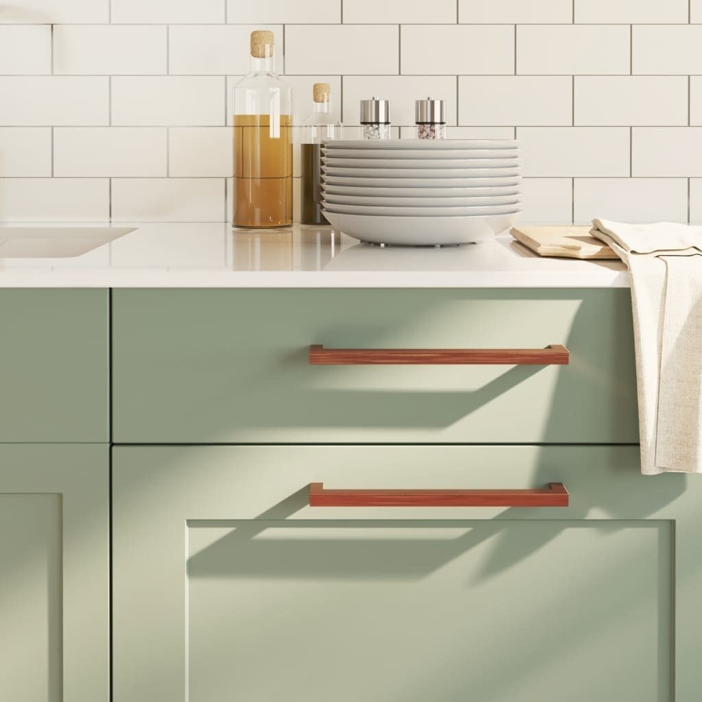 "im Sonderangebot"Möbelgriffe 5 Stk. - modernes Design - Bronzen 224 mm Edelstahl Promotion822377 - Schrankgriffe