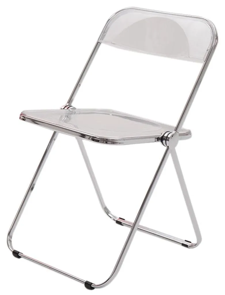 Chaise pliante transparente robuste : gagnez de la place avec style