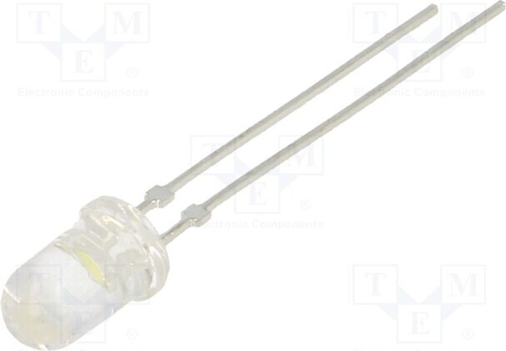 2x LED kaltweiß 5mm 22° 20mA 12000÷18000mcd 2,8÷4V LL-504WC2E-W2-2DC-T LED Dioden