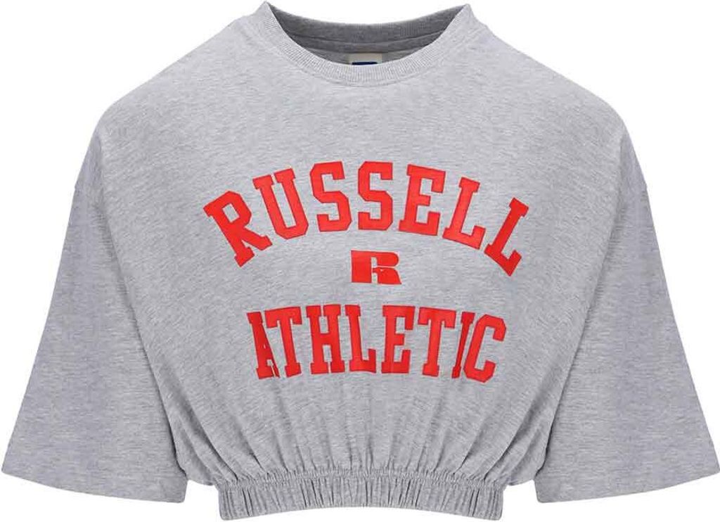 Russell Athletic Ewt E34071 Kurzarm-t-shirt Grau M Frau Grau M