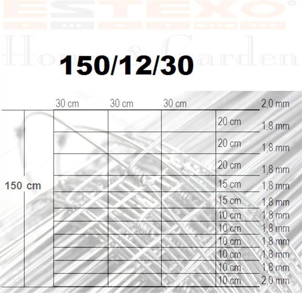 Weidezaun Knotengeflecht Wildzaun 150/12/30 Draht Zaun 50 m Produktbild 