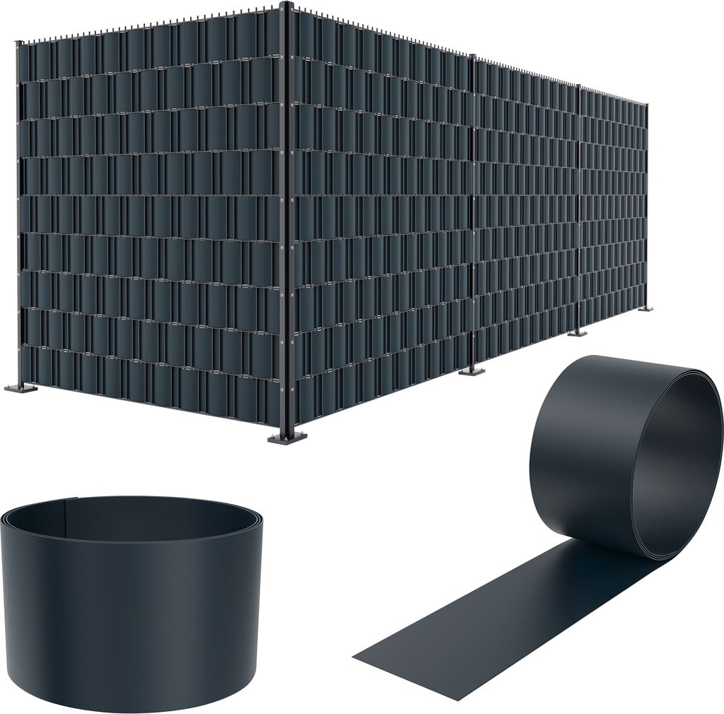 Soukromí Strip 10x Tvrdá PVC fólie na ochranu soukromí 2,5 Obrázek produktu