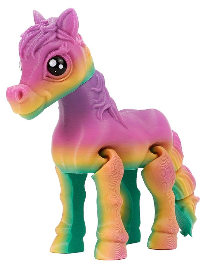 3D-gedrucktes Pferdeornament, bewegliches Pferd, geflügeltes Einhorn-Spielzeug, flexibles Tier-Fidget-Spielzeug mit beweglichen Gelenken, ideal zu...