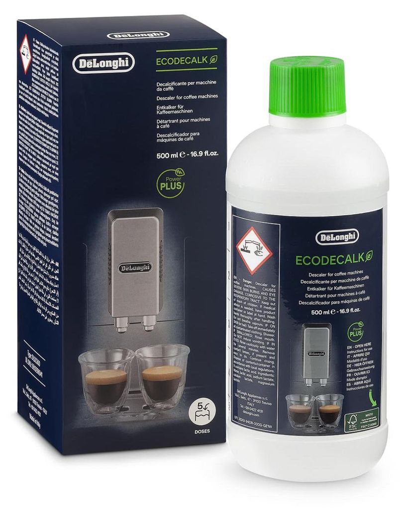 De'Longhi EcoDecalk Entkalker 4x 500ml, Farbe:Transparent