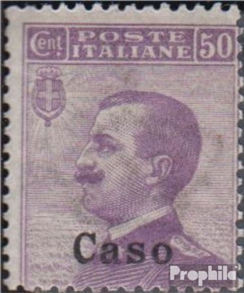 Briefmarken Ägäische Inseln 1912 Mi 9II postfrisch Aufdruckausgabe Caso