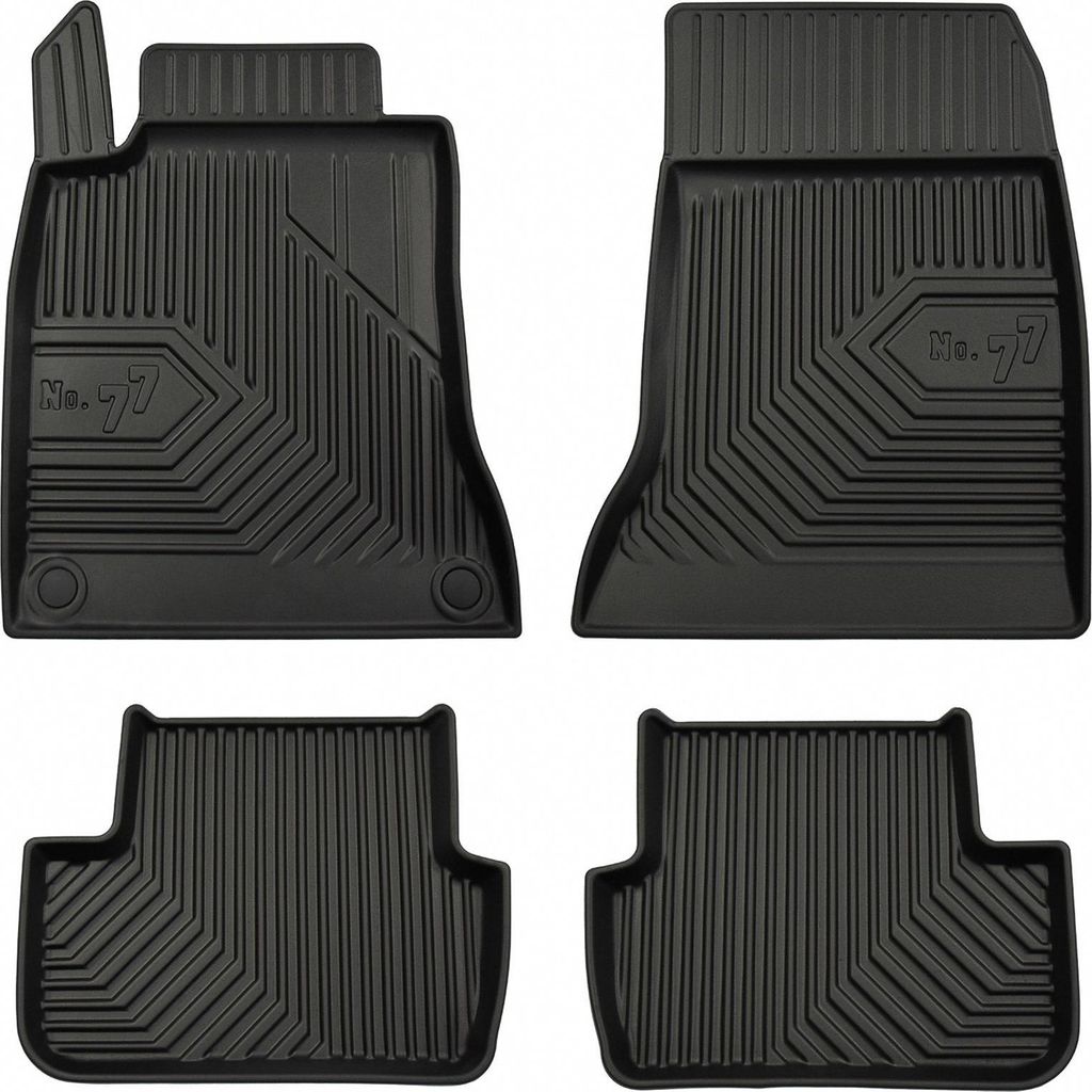 Fußmatten Gummimatten für Mercedes-Benz CLA C117 X217 2013-2019 Schwarz 4 tlg