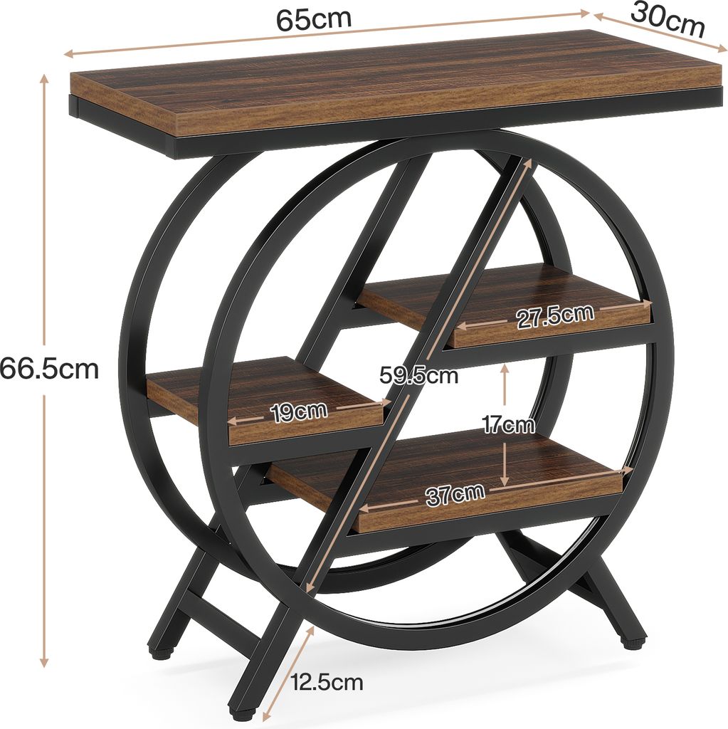 Tribesigns 3-Etagen Beistelltisch, Holz Sofa Beistelltisch Produktbild 3
