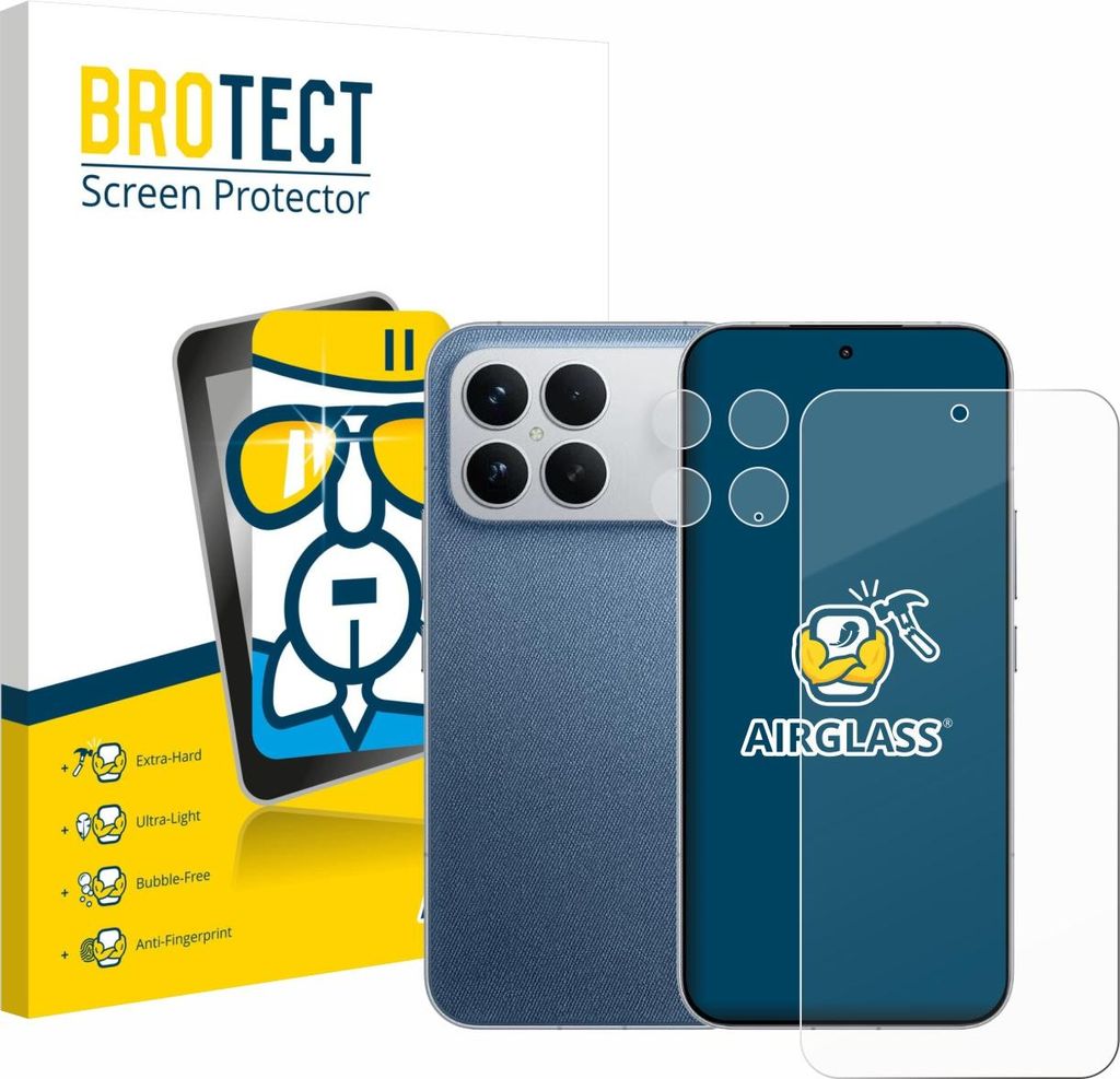 BROTECT Schutzglas für Xiaomi Poco F8 Ultra (Display+Kamera) Schutzfolie Panzer Folie Glas Display Schutz klar