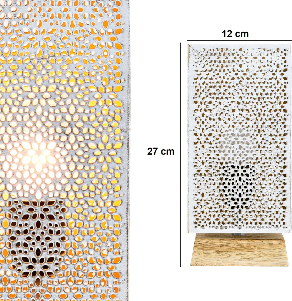Set Regalo 2 Lampade Autigan Bianco | Design Boho Chic da Tavolo - 7