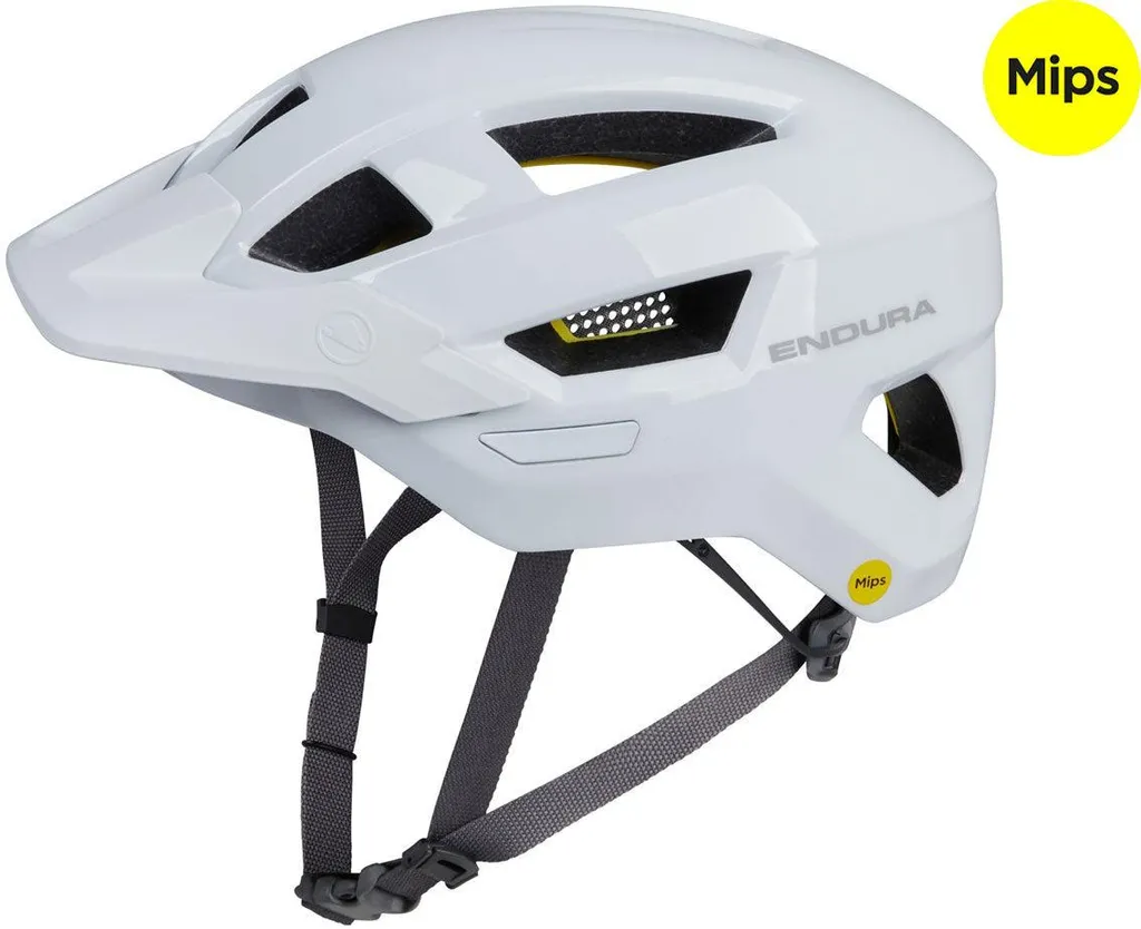 Casque VTT Endura Hummvee Mips Blanc S-M idéal pour le Trail et le Sport