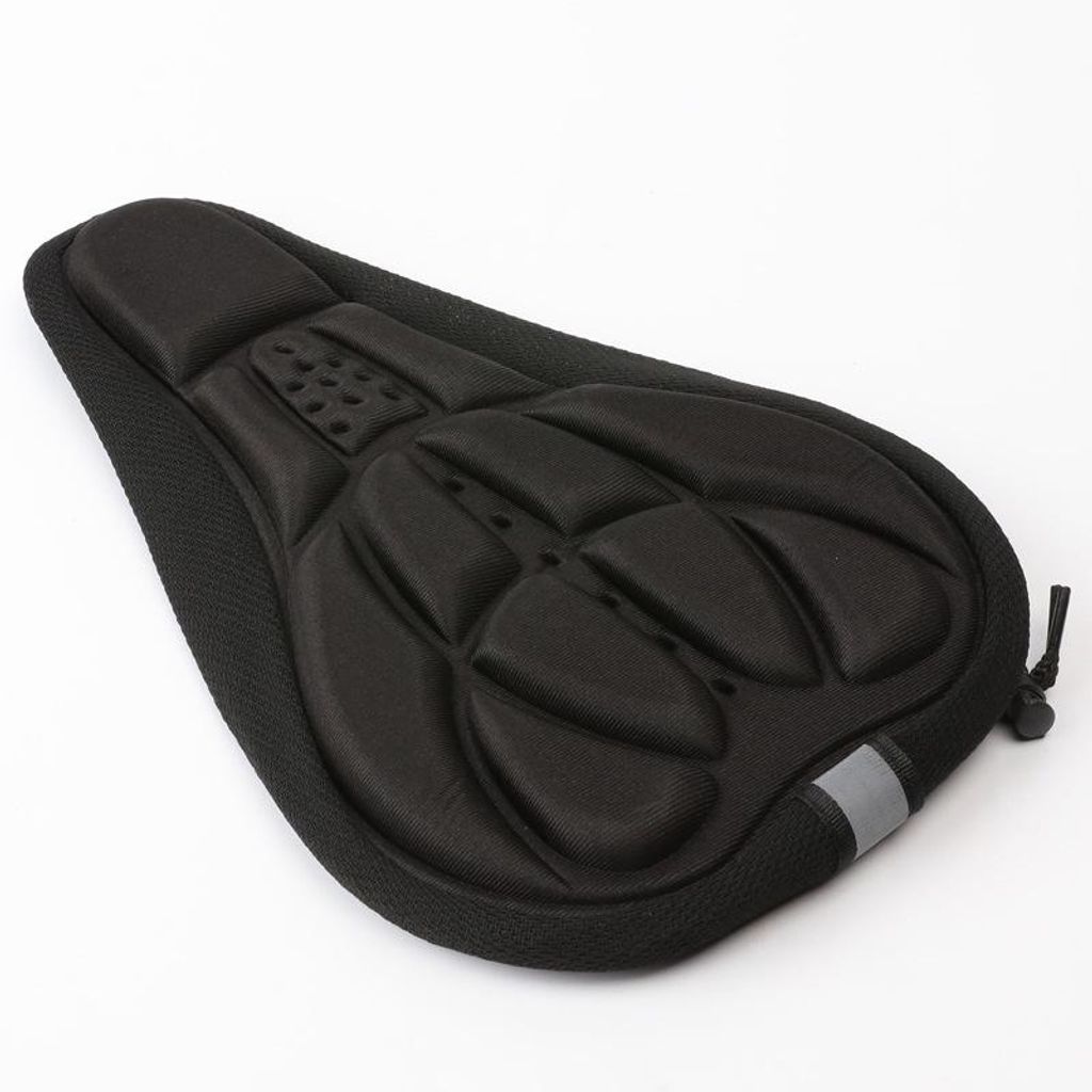 3D Gel Fahrrad Sattelbezug Komfort Memory Foam Schwarz, H067
