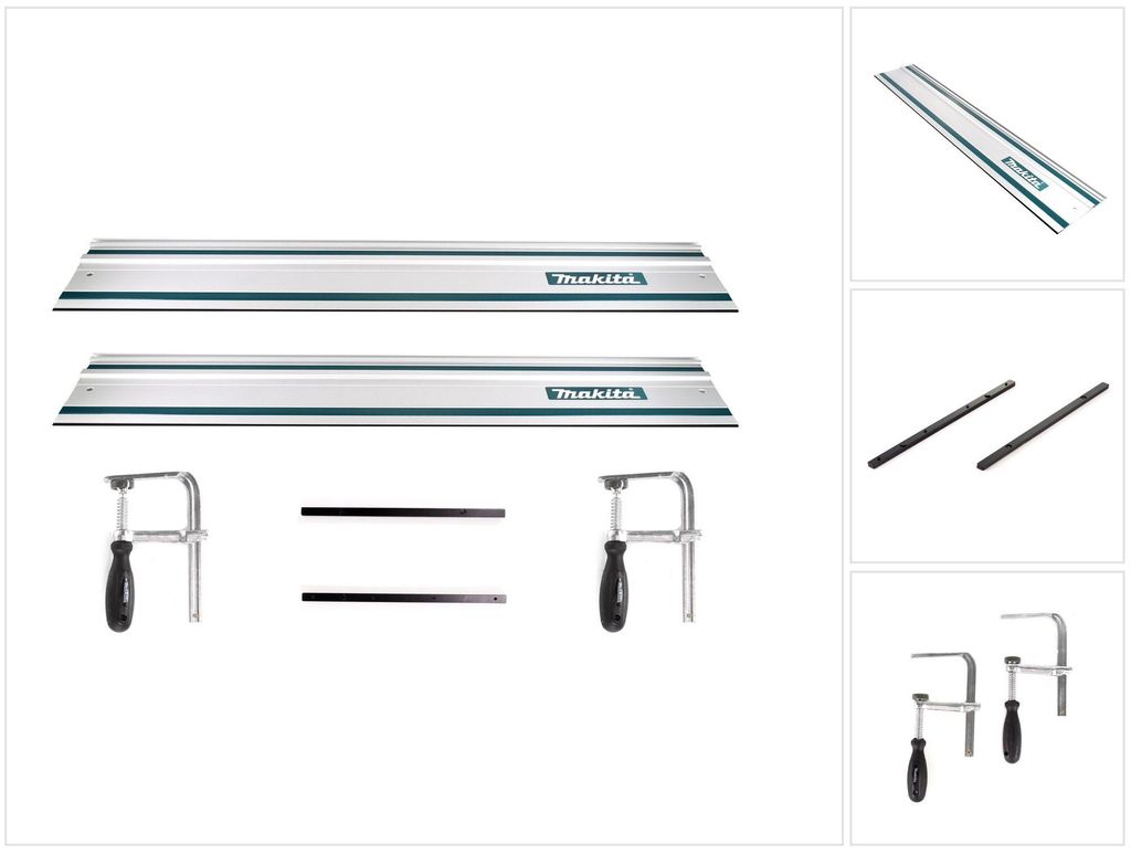 Set di guide Makita 2x guida 1000mm + 2x connettore guida + Immagine del prodotto 