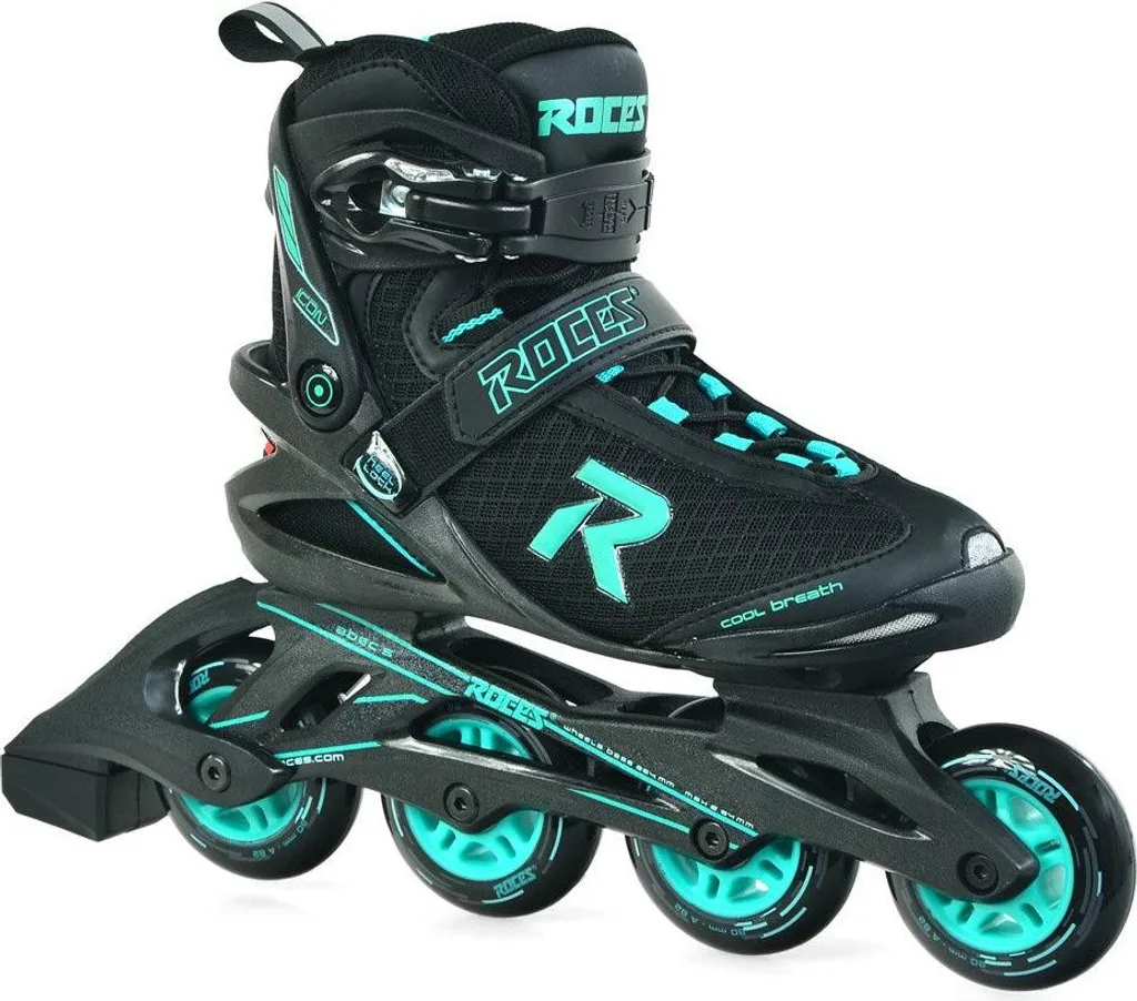 Roller de Randonnée Femme Roces Icon W Confortable Noir-Bleu T39