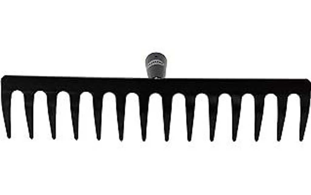 Rastrello per Orto Amig 400 mm - Metallo Nero 16 Denti Alta Qualità