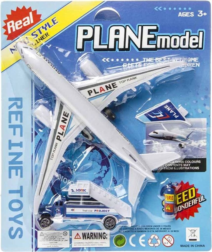 Flugzeug Spielzeug klein auf Karte Produktbild 