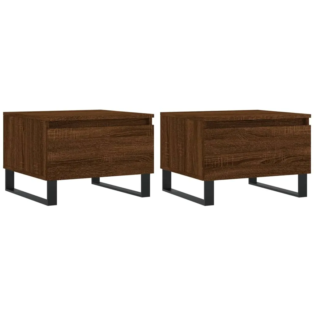 Tavolini da Caffè Set da 2 Rovere Marrone | Atmosfera e Comfort