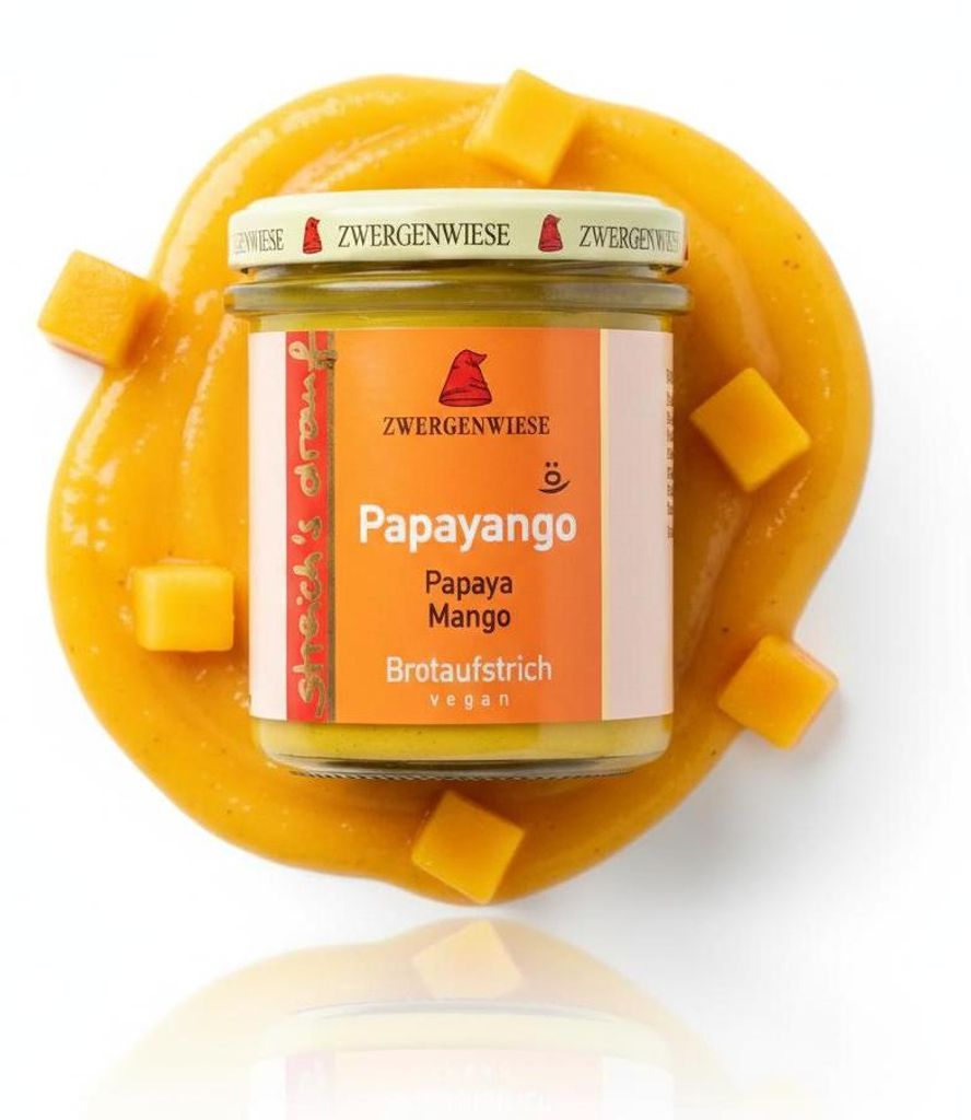 Zwergenwiese Aufstrich Papayango (pikante Papaya-Mango) ab 135g