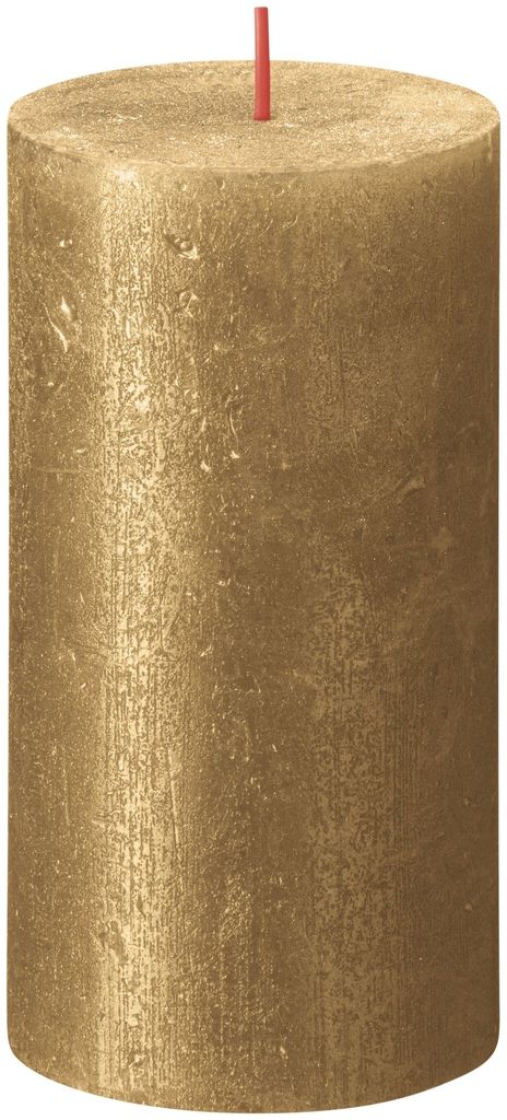Candela rustica Bolsius Oro 130/68 mm Immagine del prodotto 