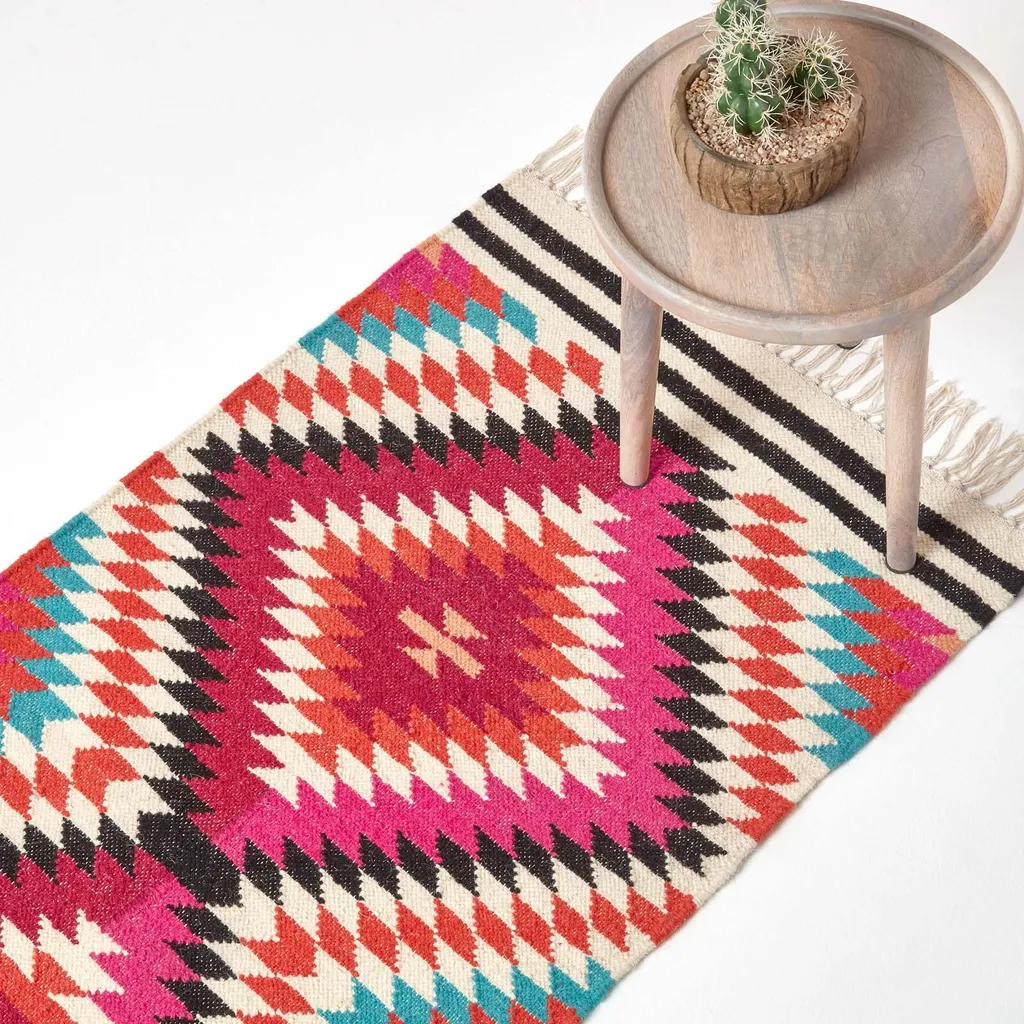 Tapis Kilim Manila Robuste en Laine et Coton : Protégez vos Sols