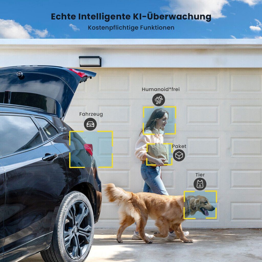 ieGeek 5MP Solar Überwachungskamera Außen Akku mit 64GB Produktbild 6