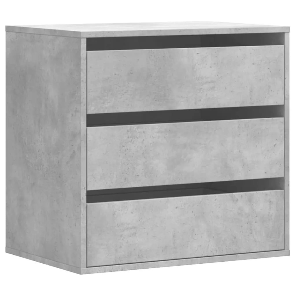 Cassettiera Angolare SYFAX per Camera e Soggiorno Grigio Cemento 60cm