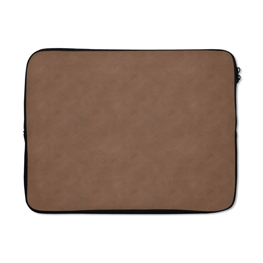 MuchoWow Laptop Hülle 15 Zoll Leder - Braun - Tiere Laptoptasche - Laptoptasche - Sleeve - Rundum-Schutz