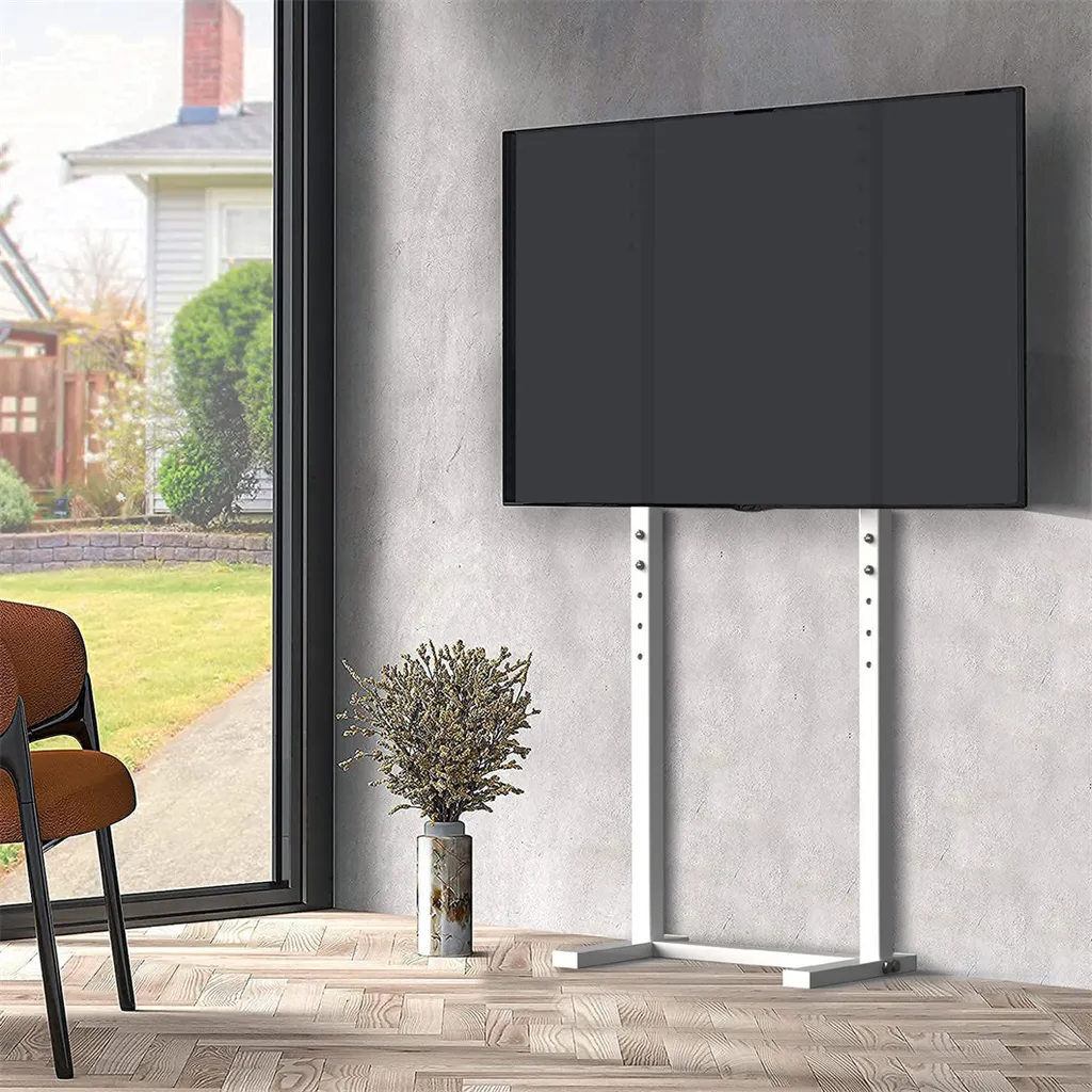 Supporto TV Wisfor Bianco 100" | Per Sale Riunioni e Showroom