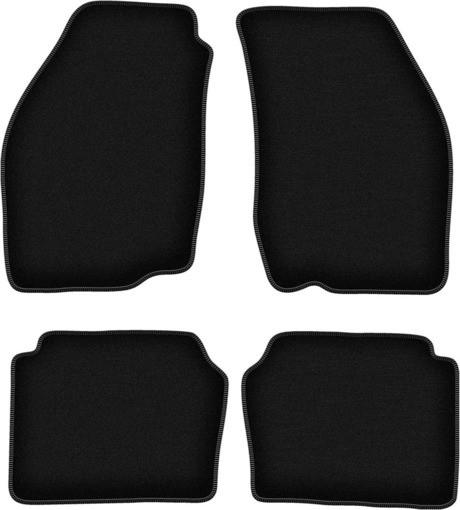 Wielganizator Velours-Autoteppiche – passend für Suzuki Baleno I (Schrägheck, Limousine, Kombi, Bj. 1995-2007) – schwarz, passgenau, mit Bef...