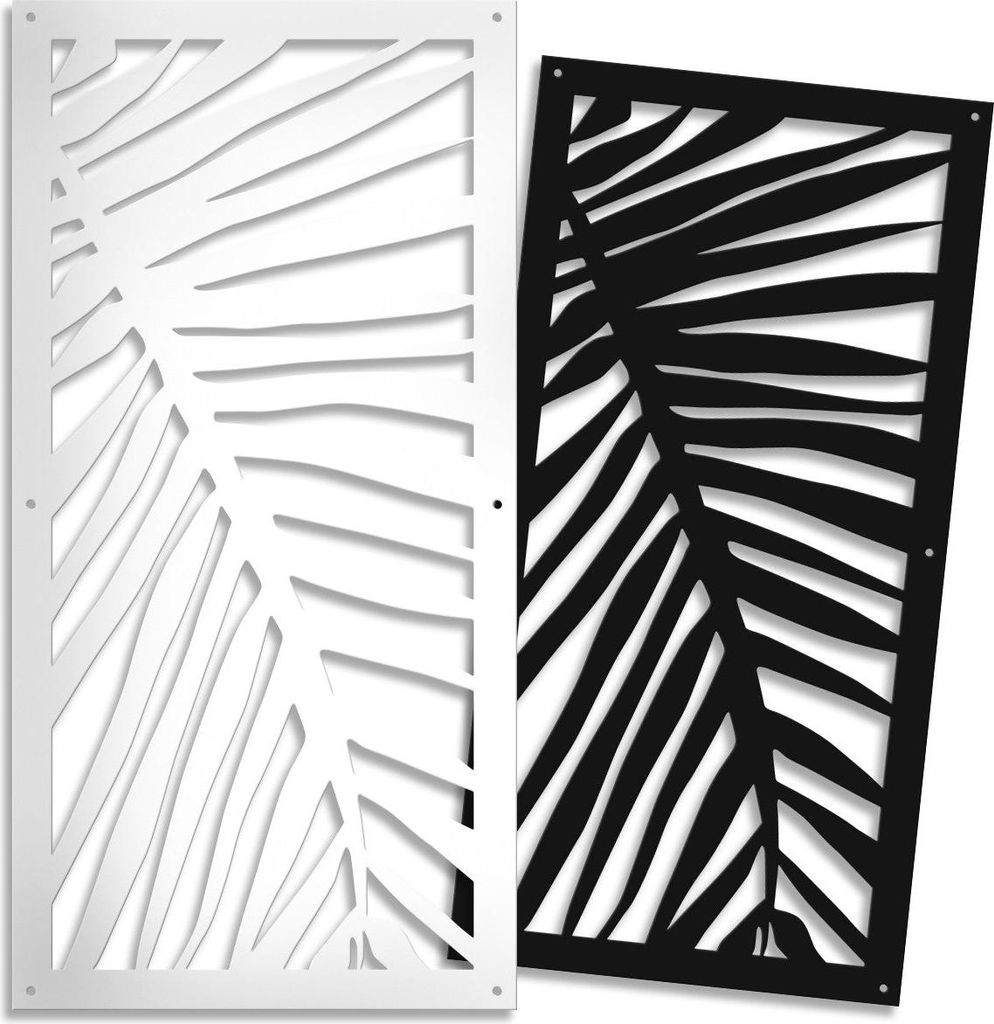 PALMA – Perforiertes PVC–Panel – spessore 10mm 98x198 cm weiß