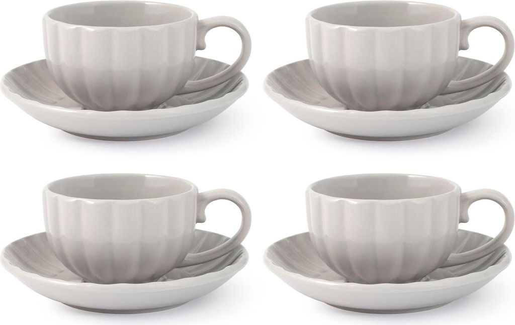 H&H – Set mit 4 grauen Lotusbechern, CC220