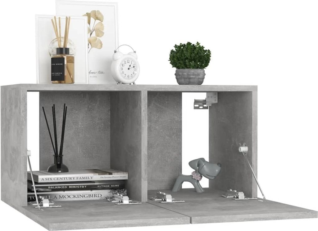 "Winterschlussverkauf "TV-Board - Fernsehtisch - TV-Hängeschränke 3 Stk. Betongrau 60x30x30 cm - NeuMöbel9797035