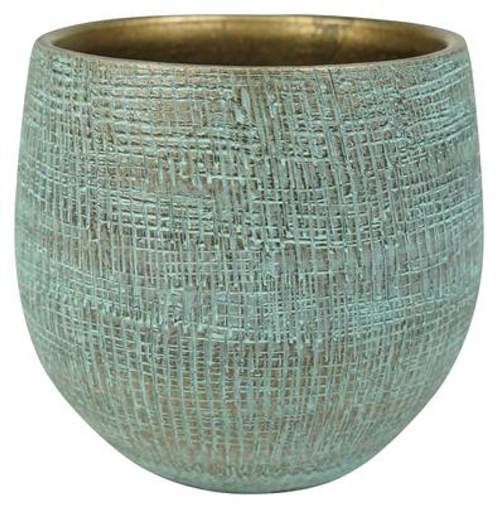 Ter Steege Blumentopf, türkis, Durchmesser 22 cm, Höhe 22 Produktbild 