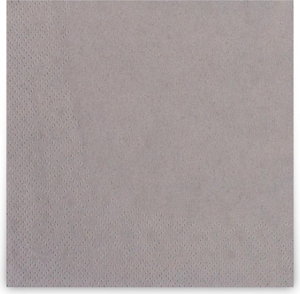 Cocktail-Servietten | 300 Stück | 2-lagig, 24 x 24 cm |grau| für jeden Anlass