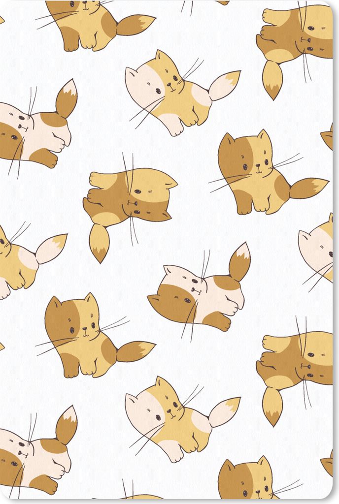 MuchoWow Mauspad Mousepad Muster - Katze - Kätzchen - Jungen - Mädchen - Kinder - Kind 40x60 cm - Mousepads - Maus Mat - Pad - Mausunterlage - ...